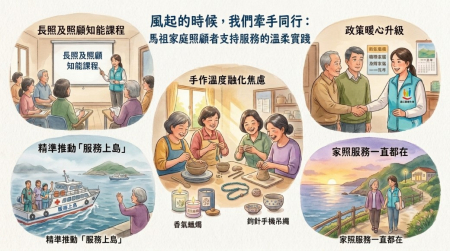 健康話題／風起的時候，我們牽手同行：馬祖家庭照顧者支持服務的溫柔實踐