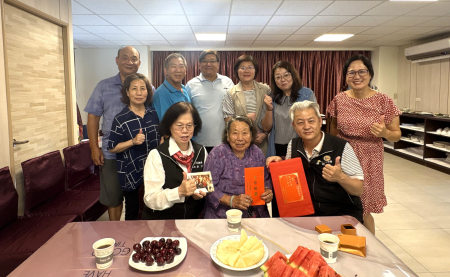 92歲陳招俤健康迎壽　縣府賀壽團獻上滿滿祝福