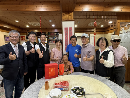 清水村林雪金歡慶94歲壽辰　縣長暖心祝壽