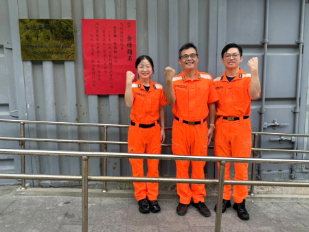 馬祖海巡隊張育誠、張茹鈺兄妹雙雙錄取水上警察三等特考