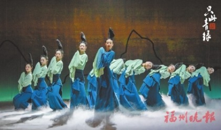 ▲舞蹈詩劇《只此青綠》——舞繪《千里江山圖》劇照。海峽文化藝術中心供圖
