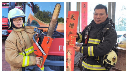 守護馬祖　消防陳維祥、義消陳天正獲鳳凰獎楷模