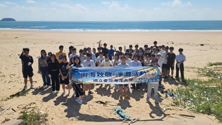 向海致敬　海大馬祖校區師生齊心淨灘！