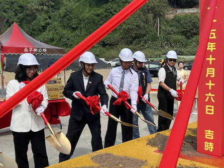 連江縣政府新建聯合辦公大樓16日舉行開工動土典禮。（圖／文：馮紹夫）