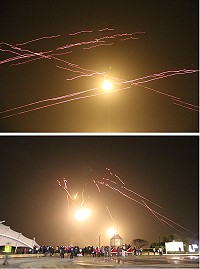 馬防部南竿守備大隊對空防護操演11月30日震撼登場,場面壯觀精彩,現場吸引許多鄉親和遊客駐足圍觀。(圖/文:吳嘉榮)