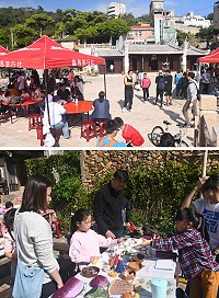 馬祖青年發展協會主辦的「馬祖WAHA島嶼市集」又來了!今年攤位遍布村內,讓大家有機會好好逛逛環境優美的鐵板社區,並從活動中學習與環境共存。(圖/文:馮紹夫)