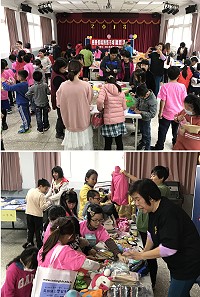 仁愛國小舉辦二手商品義賣活動,全校師生們一起付出關懷,讓我們的社會更溫暖。(圖/文:吳嘉榮)