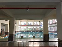 　冬天到了，珠螺泳池泳客銳減，縣府教育處宣布自12月10日起休館，待明年另行公告開放時間。（圖／文：馮紹夫）