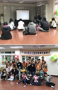 　連江縣幼兒家長喘息與增能系列活動8日舉辦，教導家長有關幼兒專注力訓練技巧及情緒問題處理策略，以及安排親子手做活動。（圖／文：吳嘉榮）