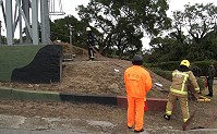 海巡署第十一巡防區辦理馬祖地區「關鍵基礎設施安全防護」實兵演練。(圖:海巡隊提供)