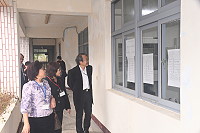 　107年地方特考登場第二天，考試委員陳皎眉、監察委員楊芳婉在下午進行巡場，整體到考率下降至58.8%。（圖／文：馮紹夫）