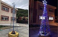 　環保聖誕樹。（圖／文：陳鵬雄）　