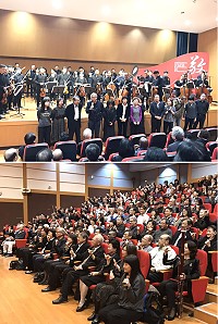 海內外音樂家發起『致。』張龍雲紀念音樂會21日台北舉行,朱宗慶打擊樂團、管弦樂團等演出10餘首曲目,家屬由衷感謝好友及台馬親友到場。(圖:縣府教育處)