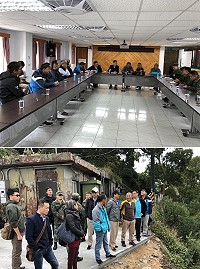 立委陳雪生國會辦公室針對北竿240及短坡山陣地開放觀光事宜召開現勘協調會。(圖/文:陳鵬雄)