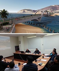 北竿鄉塘后道生活圈道路變更設計,昨日下午舉行審查說明會。(圖/文:馮紹夫)