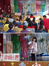　東引國小福州語歌唱比賽，小朋友呈現多樣性的表演方式，傳達本土語言的鄉音鄉情。（圖：東引國小）