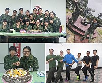 軍旅中最開朗的笑容