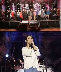 2019豬事順心好運道馬祖跨年晚會除了有精彩歌舞表演外,更有獎項豐富的摸彩活動,現場氣氛歡欣熱鬧。(圖/文:吳嘉榮)