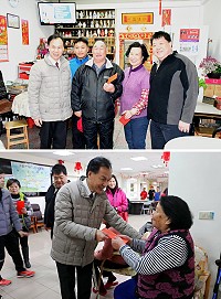 　農曆新年將至，縣長劉增應昨天會同鄉長陳振國走訪馬祖村、清水村各年長老人家，讓他們在傳統節慶來臨前，感受到政府的溫暖與關懷。（圖／文：曹重偉）