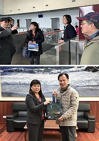 大陸委員會副主委李麗珍昨日拜訪府會,同時視察小三通業務瞭解非洲豬瘟防疫作業。(圖:馮紹夫、陸委會提供)