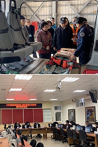 監察委員江綺雯、方萬富抵馬巡察,了解馬祖醫療後送機制,聽取縣府重大施政簡報,同時受理人民陳情。(圖/文:馮紹夫)