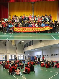 讓孩子們一同體驗快樂學習,北科大馬祖服務隊「馬祖小孩,玩轉理財」營隊21日熱情展開。(圖/文:吳嘉榮)