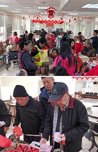 大同之家25日別出心裁推出超應景的「年貨大街」活動,現場販售成衣首飾、年節禮盒及各式各樣的糖果餅乾,現場熱鬧滾滾。(圖:連江縣大同之家)