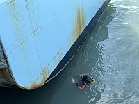 臺馬之星昨日福澳港發生絞纜,經排除後返回基隆,行程耽誤1個多小時。(圖/文:馮紹夫)