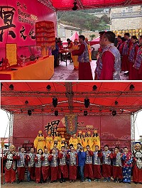 2019北竿擺暝文化祭登場,橋仔境祈福祭祀大典為系列活動拉開序幕,眾人共同祈求風調雨順、國泰民安。(圖/文:馮紹夫)