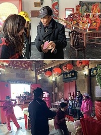 橋仔境「神與人的鍊結」宗教體驗登場,不論求子嗣、求財、解籤等,在橋仔村神明一一提供幫助。(圖/文:馮紹夫)