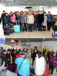 趁著228和平紀念日4天連假,東莒鄉親快樂出團!縣長劉增應、副縣長王忠銘等人特別前往碼頭送行,預祝此行順利愉快。(圖/文:曹重偉)