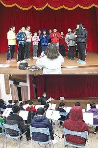 敬恆國中小4至8年級學生勤練直笛, 3月4日將代表地區參加全國音樂大賽。(圖/文:敬恆國中小、宋幸儒)