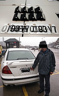 清水濕地人行步道LED照明燈遭竊,南警所一日內迅速破案!(圖:南竿警察所)