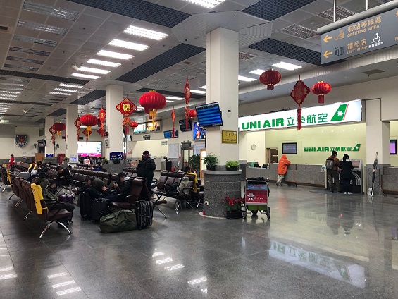 南竿機場1日上午場景。(圖:連江縣交旅局)