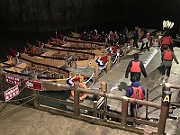　南竿北海坑道夜間藍眼淚遊程啟航，讓你體驗如同電影般的夢幻美景。（圖／文：吳嘉榮）