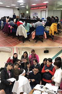 連江縣衛福局、連江縣新住民家庭服務中心舉辦美容丙級訓練課程,並輔導學員參加美容丙級技術士技能檢定。(圖/文:吳嘉榮)
