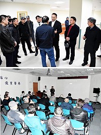 為了解馬祖醫療資源及關心旅遊健檢推動現狀,大陸連江縣人民政府縣長鄭立敏一行5日上午專程前往縣立醫院參觀,實地走訪健檢中心了解健檢項目及各項設施。(圖/文:曹重偉)