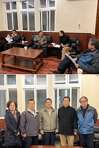 金馬聯合服務中心執行長翁明志訪問馬祖,縣府提案建請中心提供協助。(圖/文:馮紹夫)