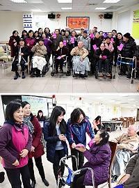 分享婦女節喜悅,連江縣婦女會舉辦社區愛心關懷老人活動,由理事長黃如琴率多位幹部前往大同之家拜訪,致贈慰問金之外還陪老人家們閒話家常,讓老人家們感受到婦女鄉親們春日般的熱情。(圖/文:曹重偉)