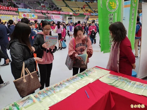桃市108年高中、職博覽會。（記者謝武雄攝）
