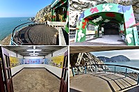 　東引安東坑道臨海觀景台及中山室等空間完成整建，展現新風貌。（圖／文：陳其敏）