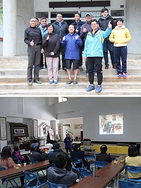 連江縣體育會自由車委員會16日辦理單車旅遊講座,邀請單車流浪愛好者林千勇分享多國單車之旅。(圖/文:吳嘉榮)