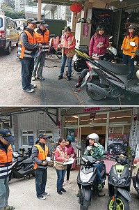 馬管處配合旅遊安全政策推動,加強宣導機車騎乘安全及提供旅遊安全資訊。(圖:馬管處)