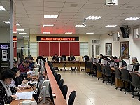 　連江縣政府召開108年第2次主管月報，各局處室報告近期工作進度。（圖／文：馮紹夫）