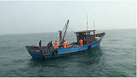 又見大陸漁船越界作業,馬祖海巡逮獲4人,全案帶回偵辦。(圖:馬祖海巡隊)
