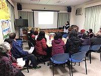 連江縣衛生福利局24日在北竿鄉舉辦照服員培訓暨招募說明會。(圖:衛福局提供)
