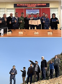 連江縣政府、交通部公路總局簽訂委託代辦南北竿島跨海大橋綜合規劃協議書,「馬祖大橋」工程正式啟動及交通部公路總局26日前往馬祖大橋工程預定地現勘。(圖/文:馮紹夫)