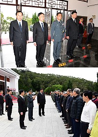 春祭國軍陣(公)亡將士祭典29日在珠螺軍人紀念園區舉行,地方各界向國軍先烈英靈致敬,表達永恆的追思與感念。(圖/文:曹重偉)