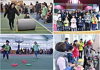 　東引國中小暨附幼舉辦春郊活動，師生、家長一起進行趣味遊戲及炊事，共享歡樂時光。（圖：東引國中小）