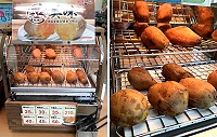時隔一年,繼介壽廣場的7-11馬祖門市之後,位於清水的南竿門市也吃得到現蒸地瓜,不少顧客認為打鐵應該趁熱,過了一年大家新鮮感都沒了,相信多少都會影響到買氣。(圖/文:曹重偉)